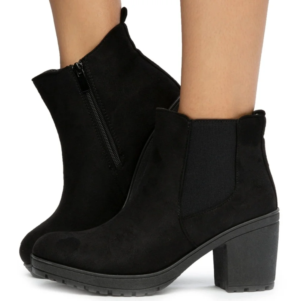 💗9,10 💗 Luna HEELED ANKLE BOOTIES - Picture 3 of 4
